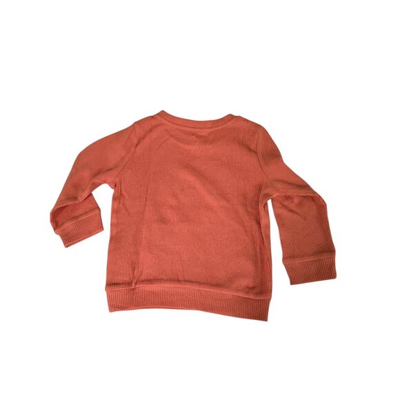 Garanimals Toddler Girl Long Sleeve Burnt Orange Thermal Top, Size 18 Months - Picture 3 of 3